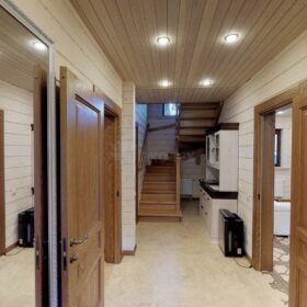 Фото дом из клееного бруса по проекту "Бунырево"