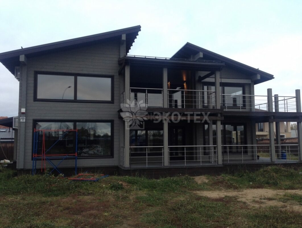 Фото деревянный дом из клееного бруса по проекту "Дипломат"