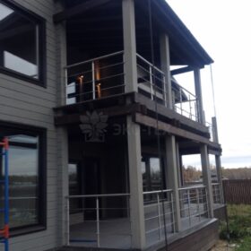 Фото деревянный дом из клееного бруса по проекту "Дипломат"