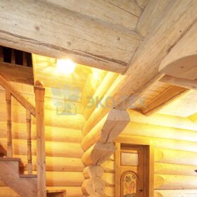 Фото строительство деревянных домов из бревен большого диаметра