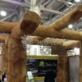 Фото строительство деревянных домов из бревен большого диаметра