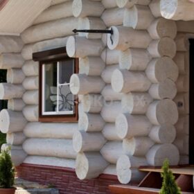 Фото строительство деревянных домов из бревен большого диаметра