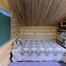 Фото дом из оцилиндрованного бревна по проекту фьорд