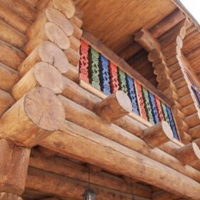 Фото изба из рубленного бревна