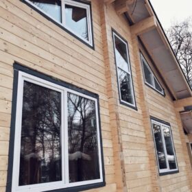 Фото дома из клееного бруса