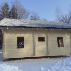 Фото дома из клееного бруса