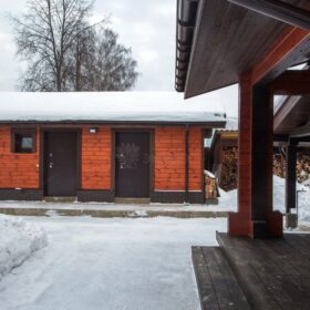 Фото дома из клееного бруса