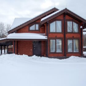 Фото дома из клееного бруса