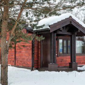 Фото дома из клееного бруса