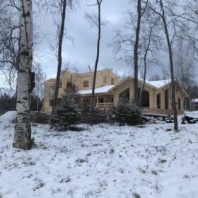 Фото дома из клееного бруса