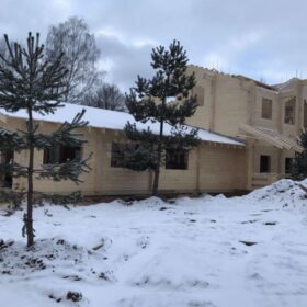 Фото дома из клееного бруса