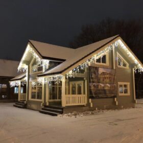 Фото дома из клееного бруса