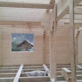 Фото дома из клееного бруса