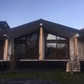 Фото дома из клееного бруса