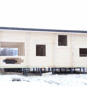 Фото дома из клееного бруса