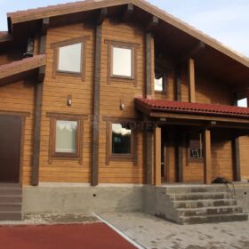 Фото дома из клееного бруса