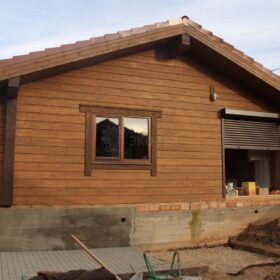 Фото дома из клееного бруса