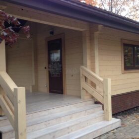 Фото дома из клееного бруса