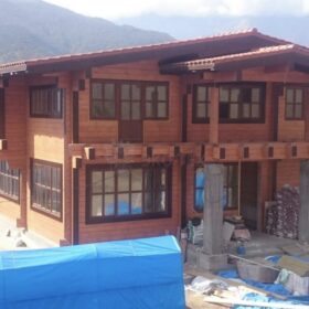 Фото дома из клееного бруса