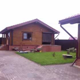 Фото дома из клееного бруса