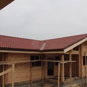 Фото дома из клееного бруса