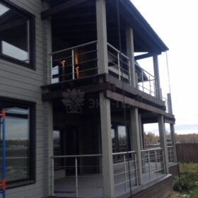 Фото дома из клееного бруса