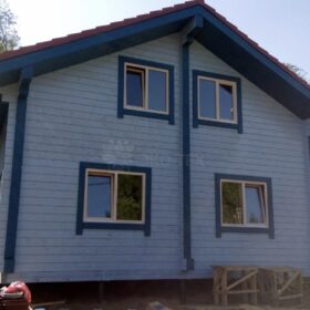 Фото дома из клееного бруса