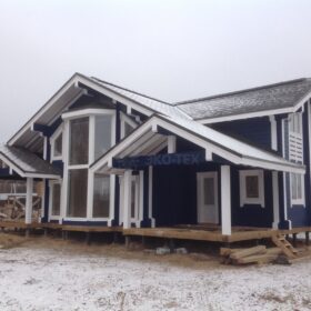 Фото дома из клееного бруса