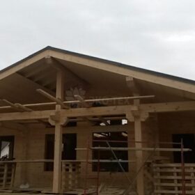 Фото дома из клееного бруса