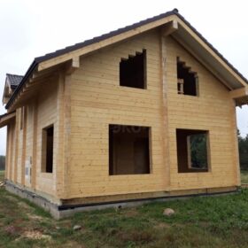 Фото дома из клееного бруса