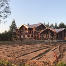 Фото дома из клееного бруса