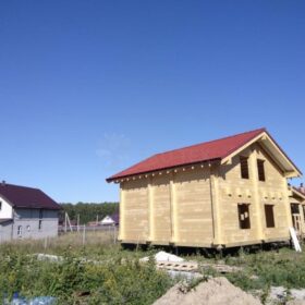Фото дома из клееного бруса