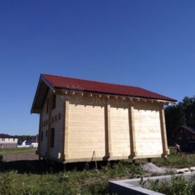 Фото дома из клееного бруса