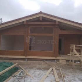 Фото дома из клееного бруса