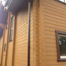 Фото дома из клееного бруса