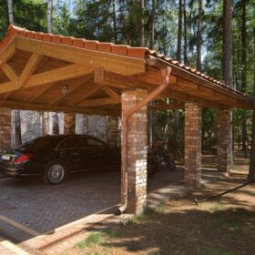 Фото дома из клееного бруса