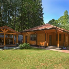 Фото дома из клееного бруса