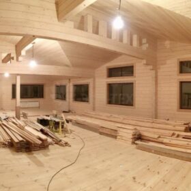 Фото дома из клееного бруса