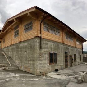 Фото дома из клееного бруса