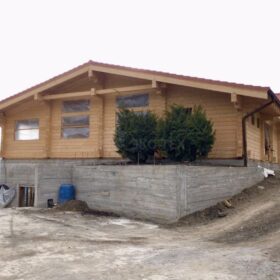 Фото дома из клееного бруса