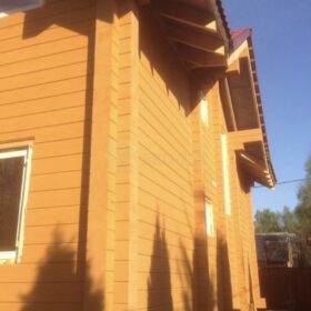 Фото дома из клееного бруса