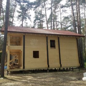 Фото дома из клееного бруса