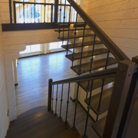 Фото деревянный дом из клееного бруса по проекту "Крым"