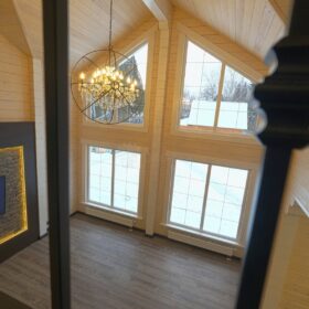 Фото деревянный дом из клееного бруса по проекту "Крым"