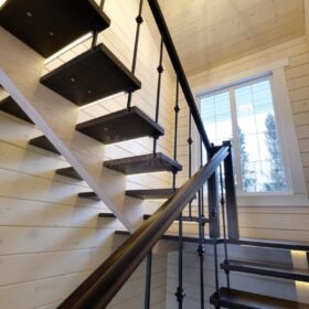 Фото деревянный дом из клееного бруса по проекту "Крым"