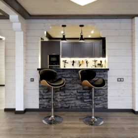 Фото деревянный дом из клееного бруса по проекту "Крым"