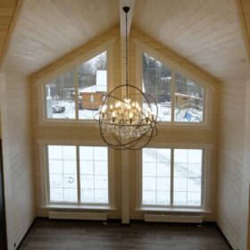 Фото деревянный дом из клееного бруса по проекту "Крым"