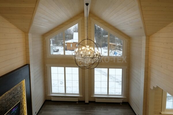 Фото деревянный дом из клееного бруса по проекту "Крым"