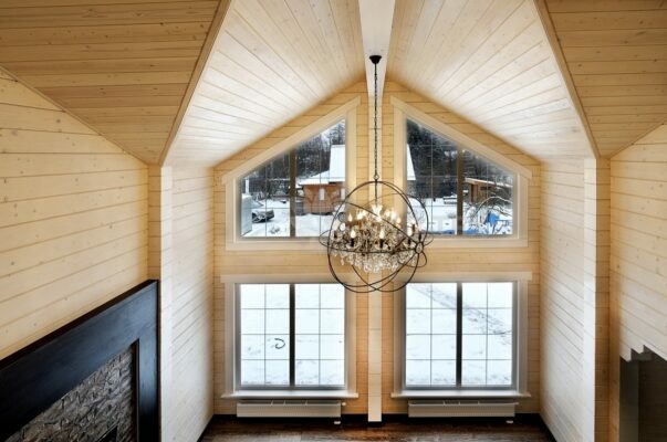 Фото деревянный дом из клееного бруса по проекту "Крым"