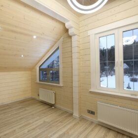 Фото деревянный дом из клееного бруса по проекту "Крым"